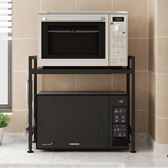  높이조절 2단 전자레인지 선반 400