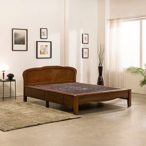 구들장 잠이든 V2 서랍형 돌침대 Q (홍칠보석)_이미지