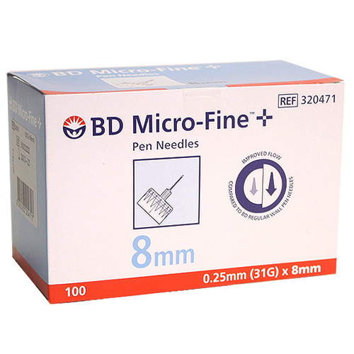 벡톤디킨슨 BD 마이크로파인 펜니들 31G 8mm (100개)_이미지