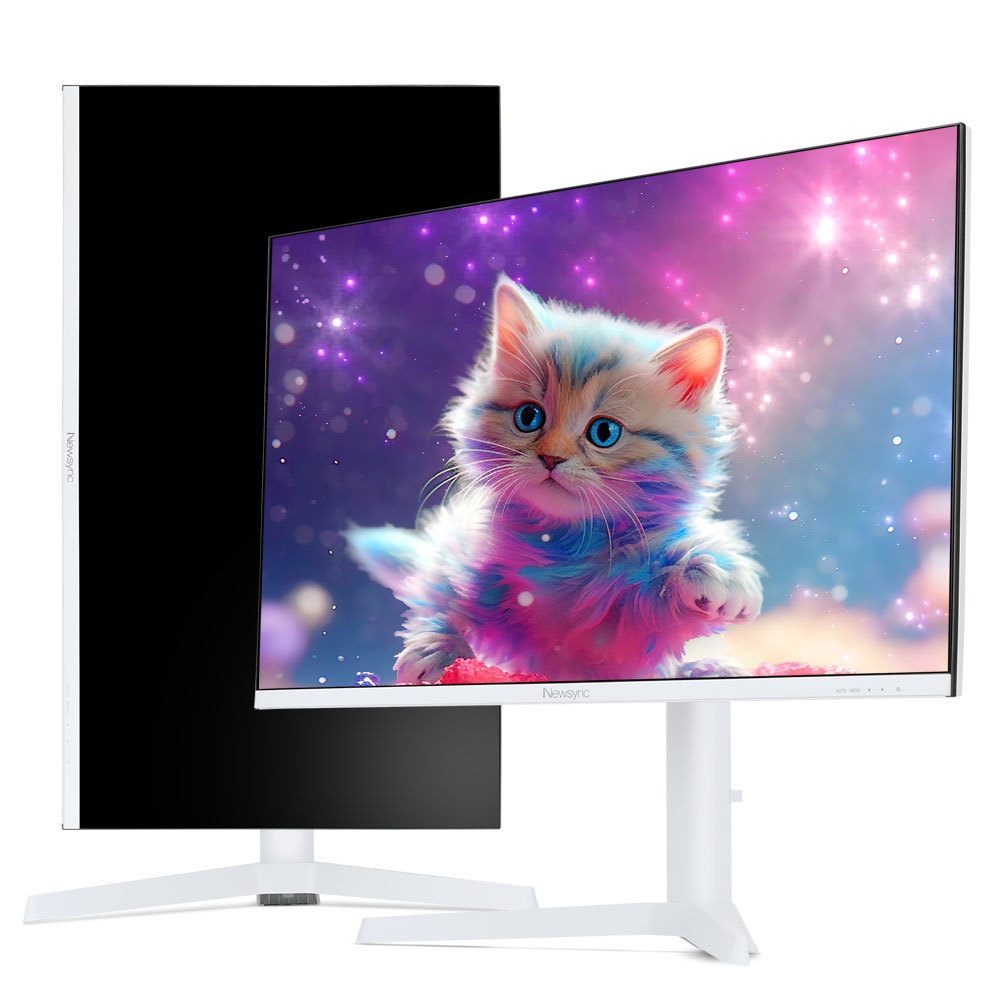 비트엠 Newsync G2710Q IPS 100 화이트 멀티스탠드 무결점