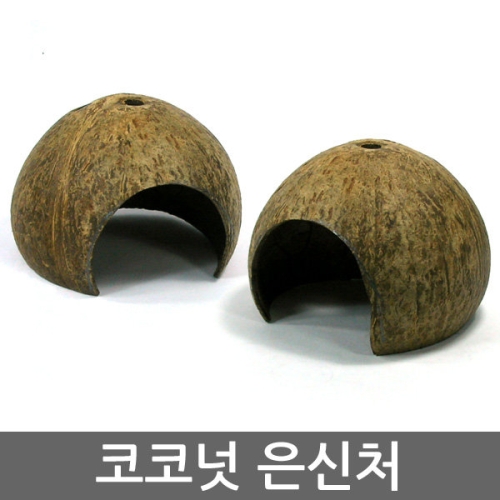 코코넛 은신처/햄스터/햄스터집/햄스터장/햄스터용품/햄스터사료/열대어/구피/물고기_이미지
