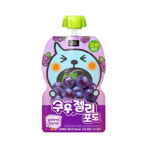코카콜라음료 쿠우 젤리 포도 130ml (1개)_이미지