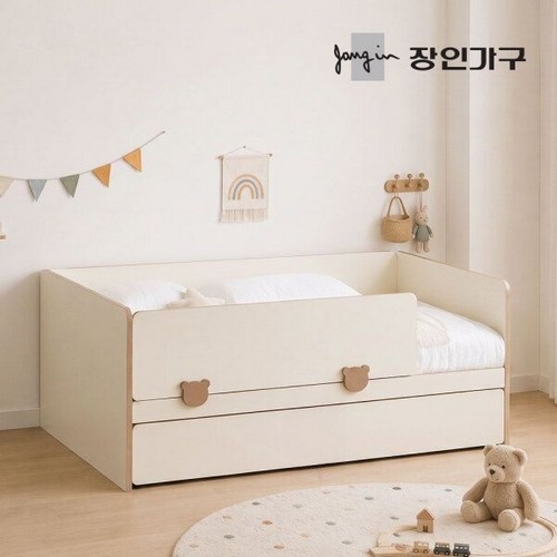 장인가구 로빈 데이베드 슬라이드 2단침대 SS+안전가드