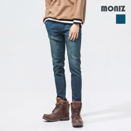 모니즈 녹워싱 밴딩 청바지 PDN212_이미지