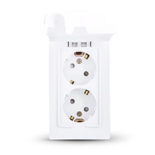 2구 방우형 콘센트