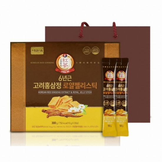 네이처가든 정원삼 6년근 고려홍삼정 로얄젤리스틱 10g 30포 (1개)_이미지