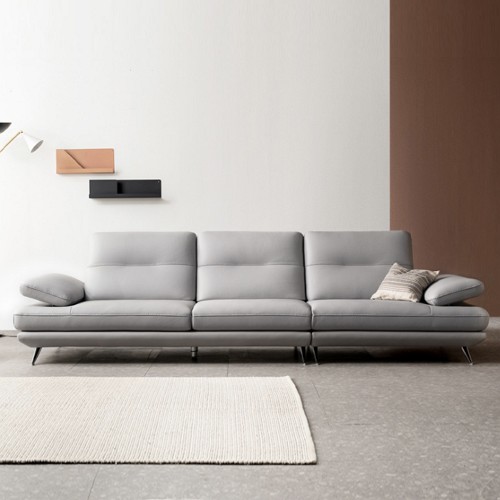 자코모 엘리쉬 기능성 슈렁큰 천연가죽 소파 4인용 (스툴포함)_이미지