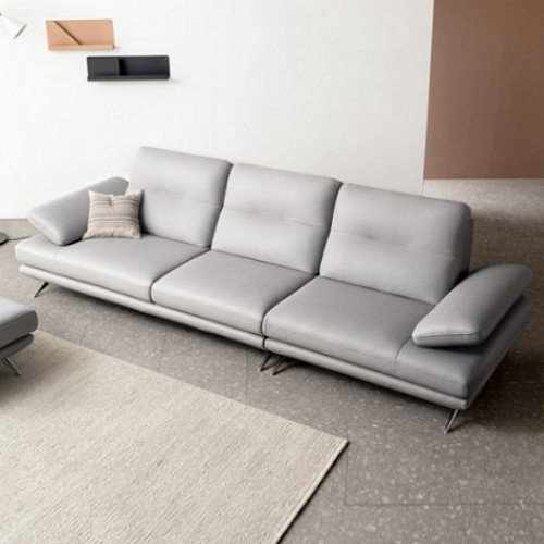 자코모 엘리쉬 기능성 슈렁큰 천연가죽 소파 4인용 (스툴포함)_이미지