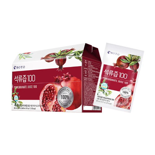 보뚜슈퍼푸드 석류즙 100 80ml 30포 (3개)
