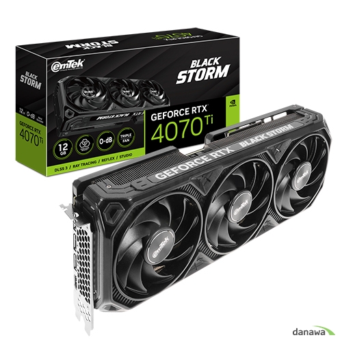 이엠텍 지포스 RTX 4070 Ti BLACK STORM D6X 12GB_이미지