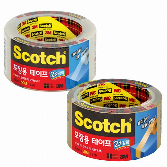 3M 스카치 3615R 강력 포장용 테이프 48mm x 50m (1개)