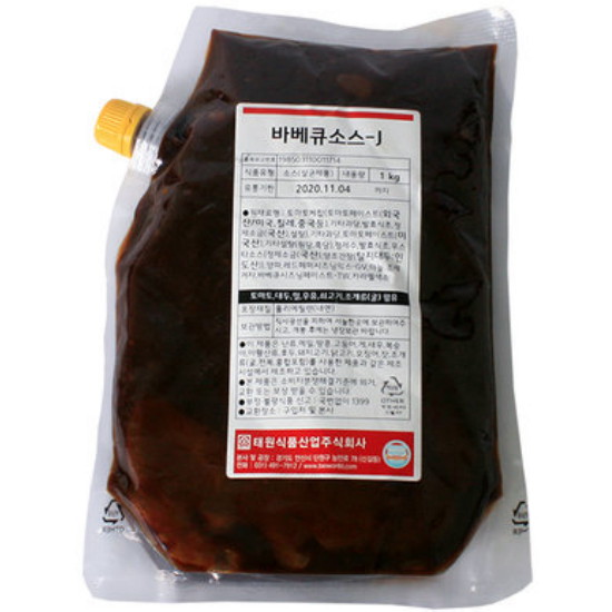 태원식품산업 바베큐소스-J 1kg (1개)