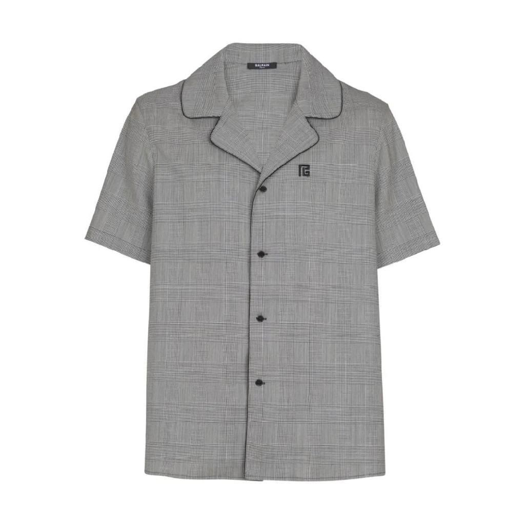 프린스 오브 웨일즈 체크 반소매 셔츠 GH1HN151WD37 T