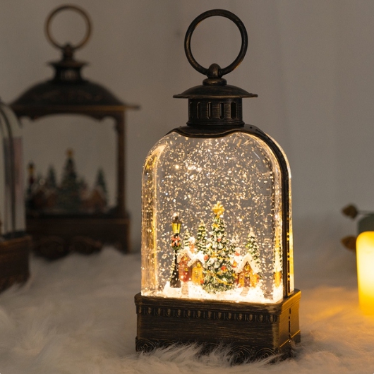 LED 투명아치 크리스마스 오르골 랜턴 무드등 소