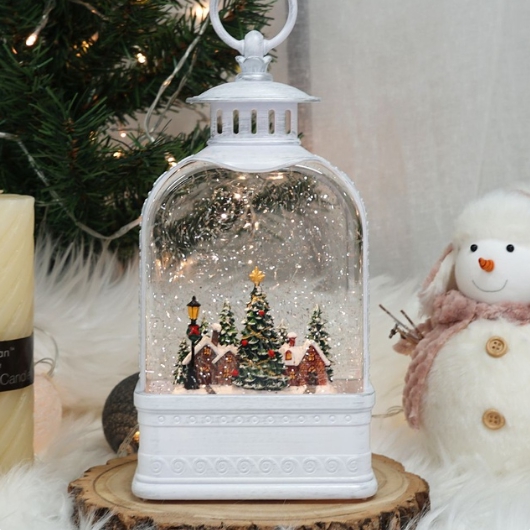 이이공브이샵 LED 투명아치 크리스마스 오르골 랜턴 무드등 소_이미지