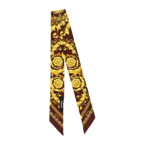 베르사체 바로코 프린트 실크 트윌 스카프 00051A06723 5GD10