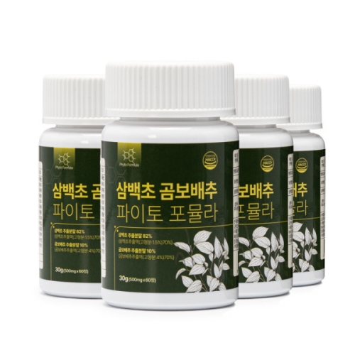백세식품 삼백초 곰보배추 파이토 포뮬라 60정 (4개)_이미지