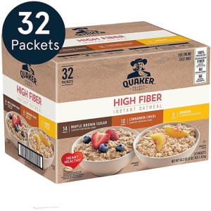 퀘이커 오트밀 시리얼 하이 파이버 48봉 1박스 Quaker