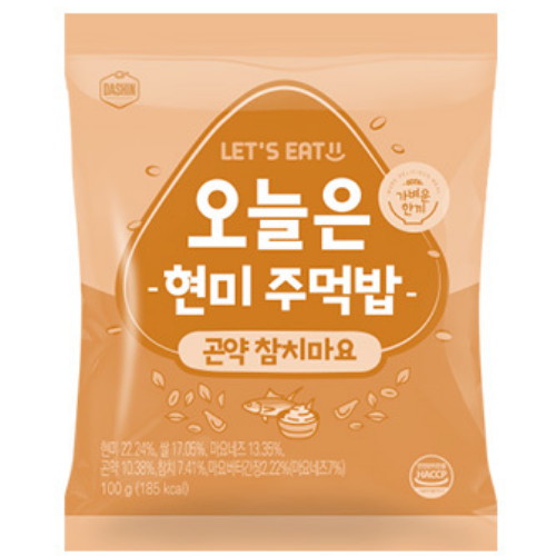 퍼니엠 다신샵 오늘은 현미 주먹밥 곤약 참치마요 100g (12개)