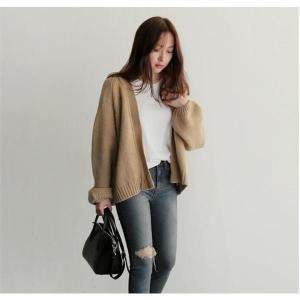 JSLK 니트숏가디건 가을겨울외투 네추럴한가디건 S9212344