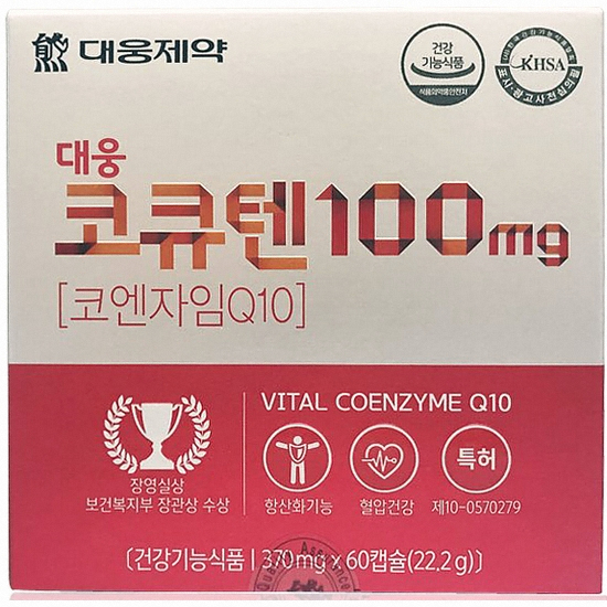 대웅제약 코큐텐100mg 60캡슐 (1개)_이미지