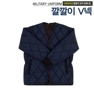 깔깔이 v 넥점퍼 겨울점퍼 패딩점퍼 방한복_이미지