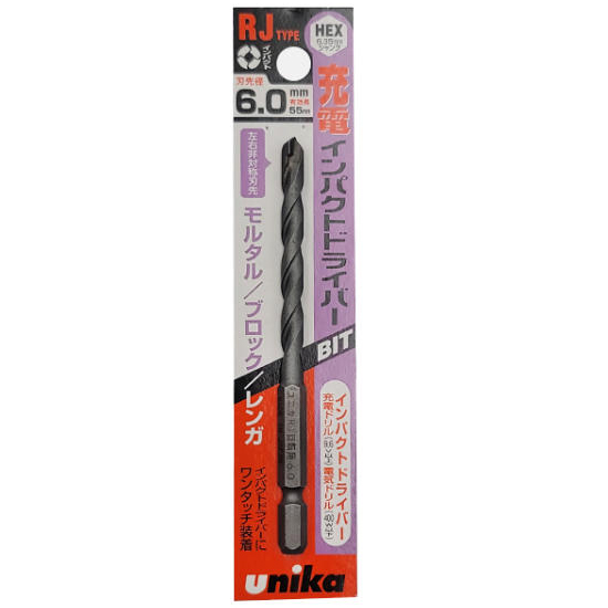 유니카 다목적 멀티 드릴비트 6mm RJ-6.0