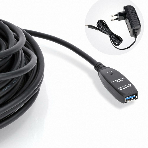 이지넷유비쿼터스 넥스트 USB3.0 리피터 케이블 NEXT-USB20U3PW (20m)_이미지