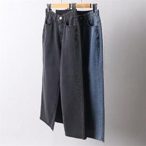 강물처럼 빅사이즈사랑해요 F133L202 데님티스통와이드팬츠 MD 8183928