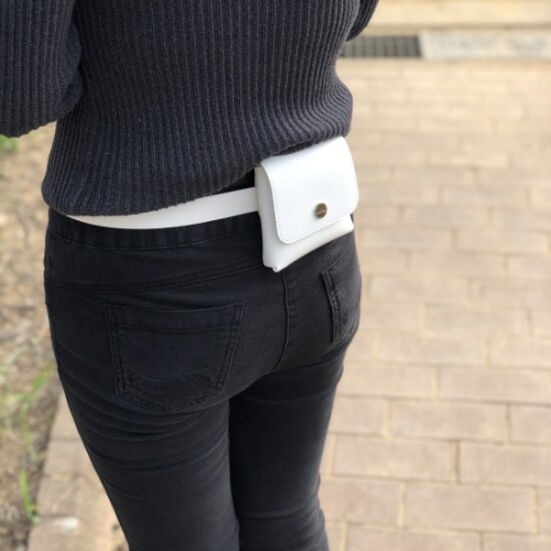  여성 골프 힙색 볼 파우치 허리 가방