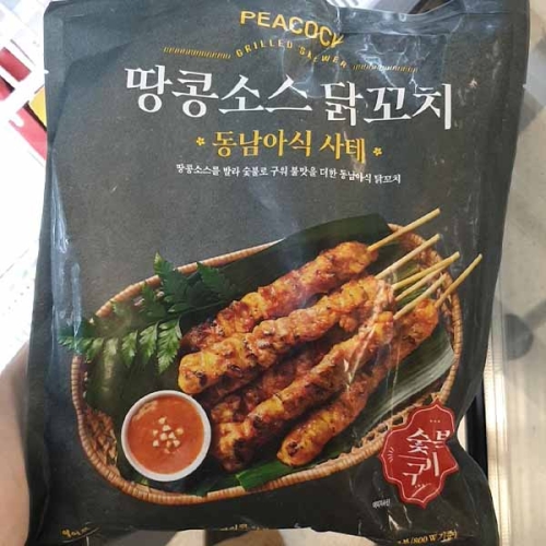 이마트 피코크 땅콩소스 닭꼬치 600g (1개)_이미지