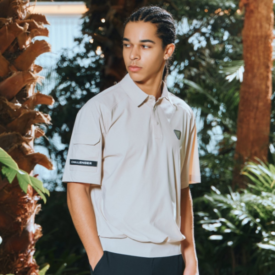  챌린저 냉감트리코트 소매포켓 블루종 반팔티셔츠 CHD2MST0245BE