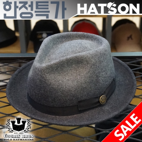 햇츠온 Goorin Bros 남성 여성 가을 겨울 코디 페도라 중절모 J5GO302BK_이미지