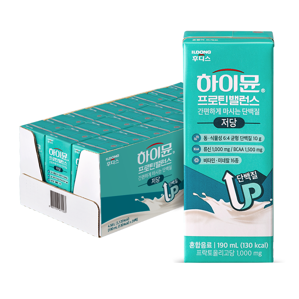 일동후디스 하이뮨 프로틴밸런스 저당 190ml (24개)_이미지