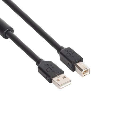 강원전자 NETmate CBL-HFD203 하이플렉스 USB 2.0 AM-BM 리피터 케이블 (10m)_이미지