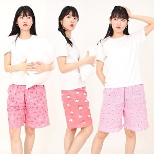 아이유토피아 국산 유토피아 파자마 3부 잠옷 바지 여성용