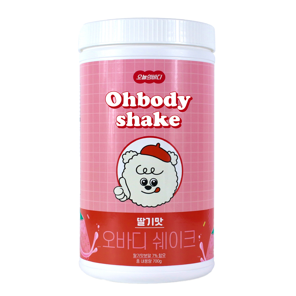 오늘의바디 오바디 쉐이크 딸기맛 700g (1개)_이미지