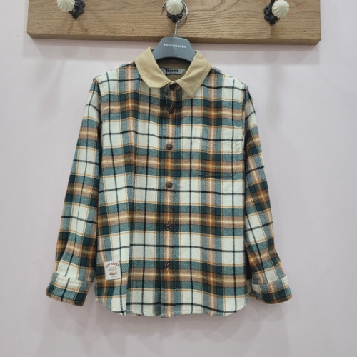 레노마키즈 그린 체크 셔츠 R2341B301 _CJ
