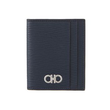 살바토레페라가모 페라가모 더블 간치니 네이비 카드지갑 69064580_이미지