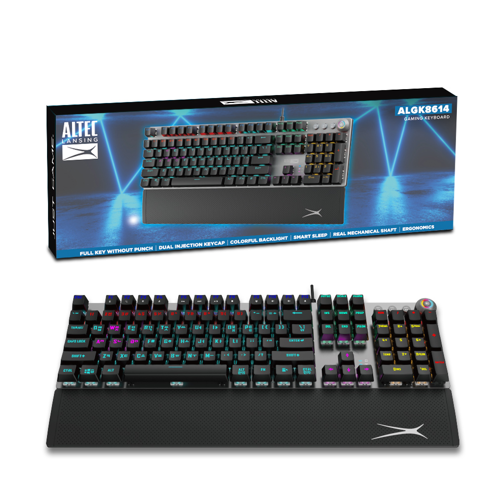 알텍랜싱 ALGK8614 기계식 키보드 실버 (청축+갈축)_이미지