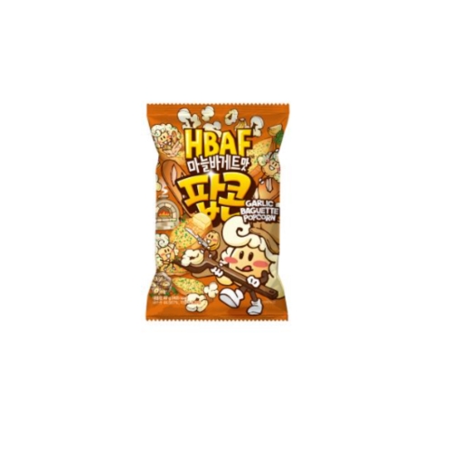 (주)바프 HBAF 마늘바게트맛 팝콘 80g (6개)_이미지