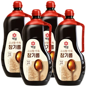 백설 고소함가득 참기름 1.5L (4개)_이미지