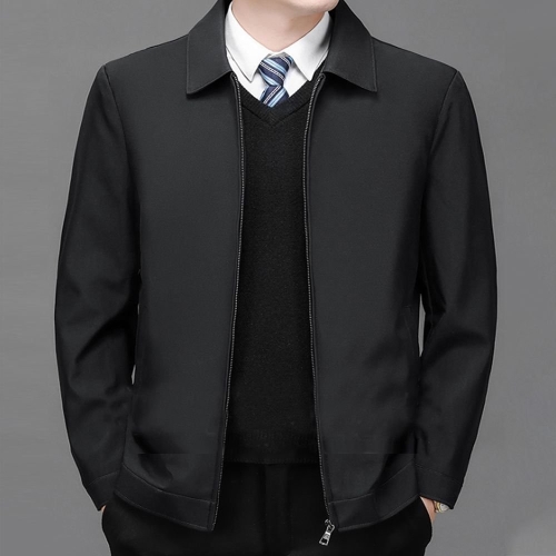 파파브로 모로엠 남성 블랙 네이비 패션카라 짚업 정장핏 자켓 ON-JUA-QWE81_이미지