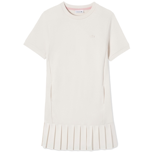 동일드방레 라코스테 플리츠 반팔 원피스 EF201E-51G (056, 크림)