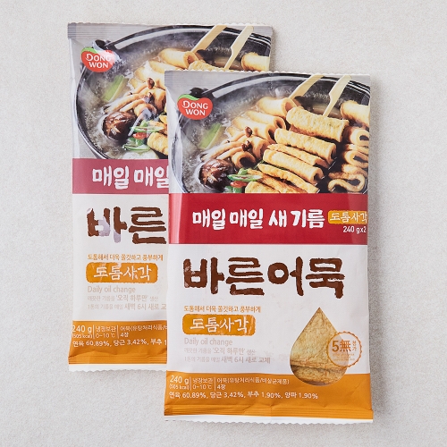 동원F&B 바른어묵 두툼사각 240G 2입 LMB000000032451_이미지