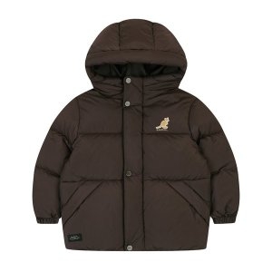 캉골키즈 키퍼 헤비 숏 다운 점퍼 RD 0003 브라운_ARDCDJ00030BR_이미지