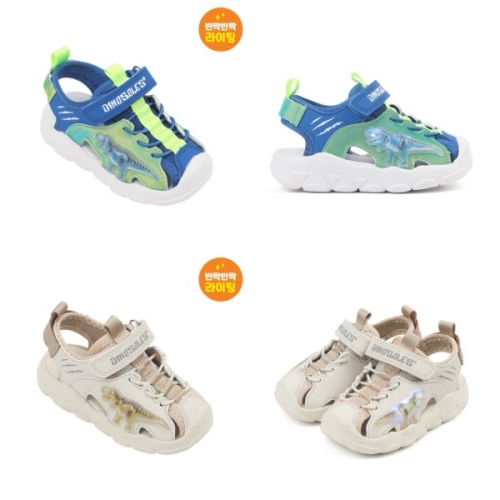 다이노솔즈 반짝반짝 빛나는 티 렉스 워터프런트 샌들 DNKCF2TSW