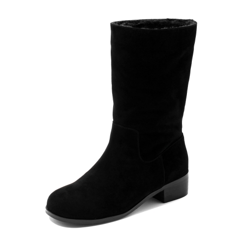  세라 C24F404 데일리 세무 미들부츠 블랙3CM
