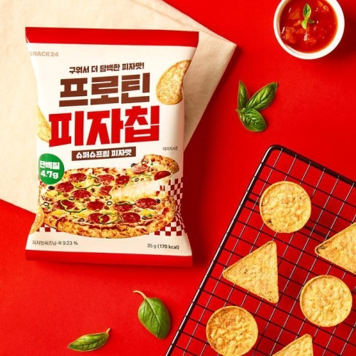스낵24 프로틴 피자칩 35g (12개)