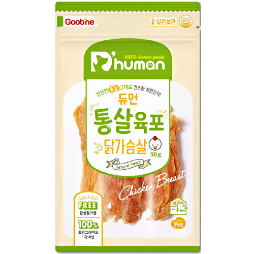 굽네 듀먼 통살육포 닭가슴살 50g (4개)